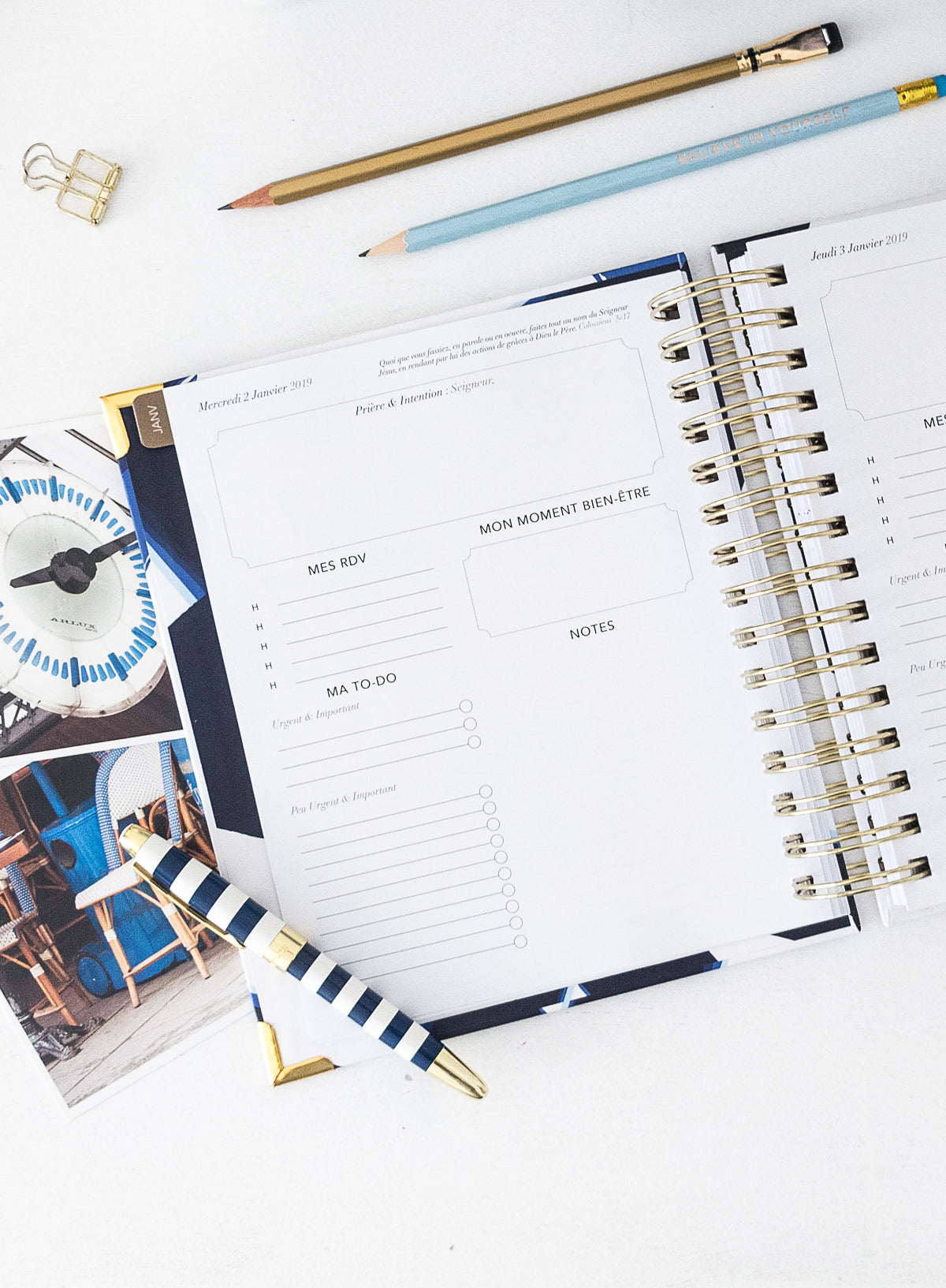 KIT Entrepreneur -  ICONIC STRIPES - Planner Jour 2020 - Embrace Planner