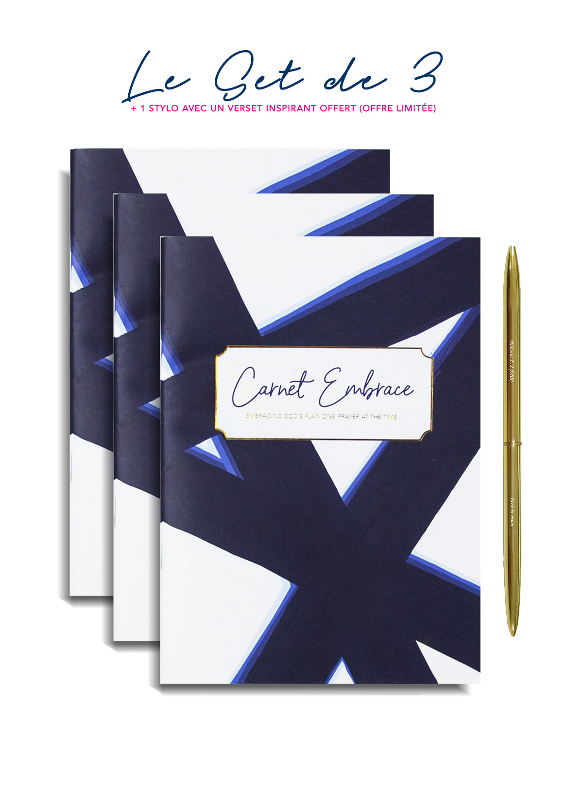 Le Set de 3 Carnets Légers Embrace (+1 Stylo Offert) - Embrace Planner