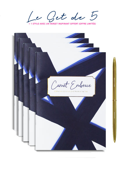 Le Set de 5 Carnets Légers Embrace (+1 Stylo Offert) - Embrace Planner