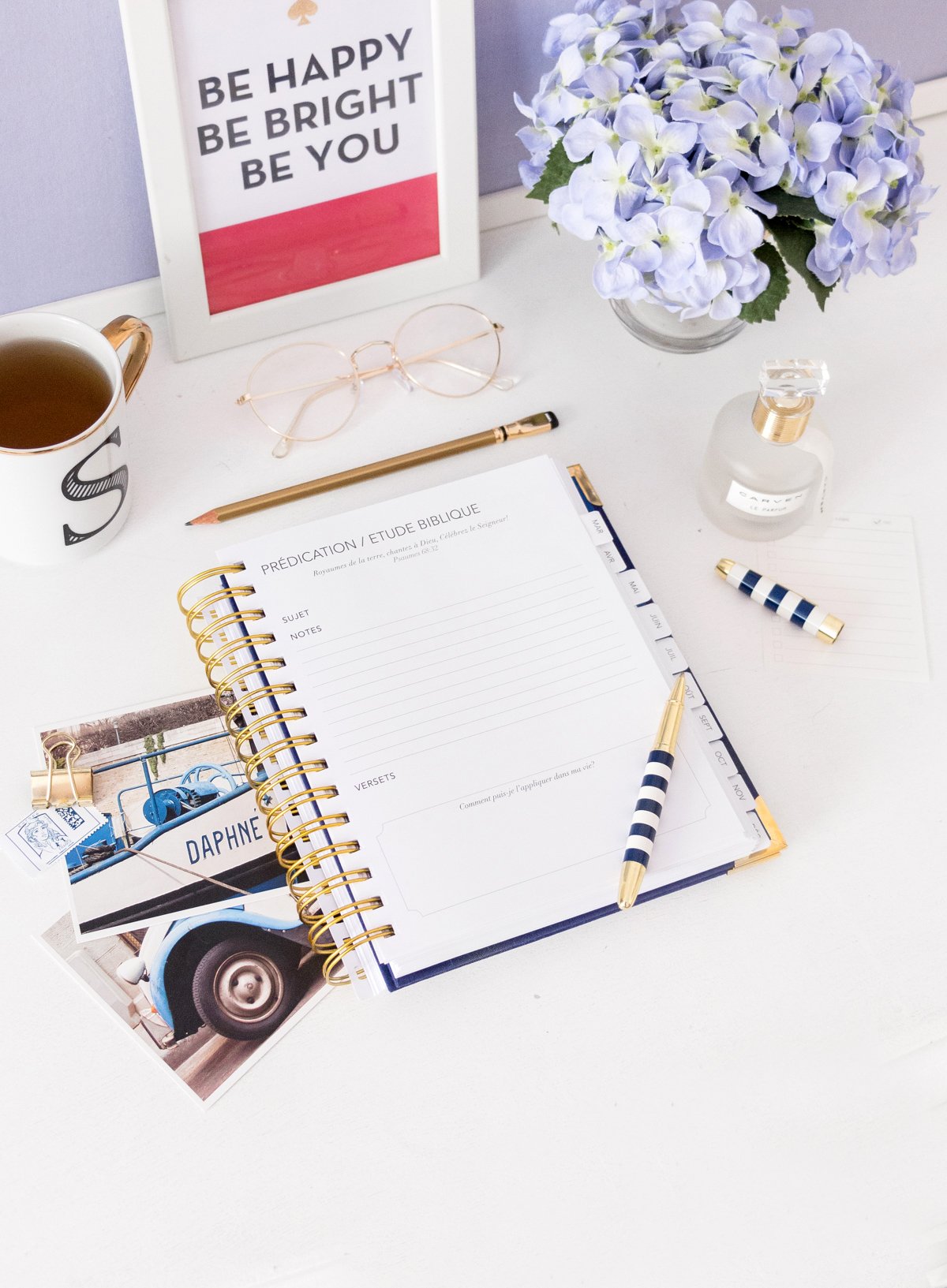 NAVY BLUE WOVEN - Embrace Planner 2020 - Agenda Chrétien - Embrace Planner